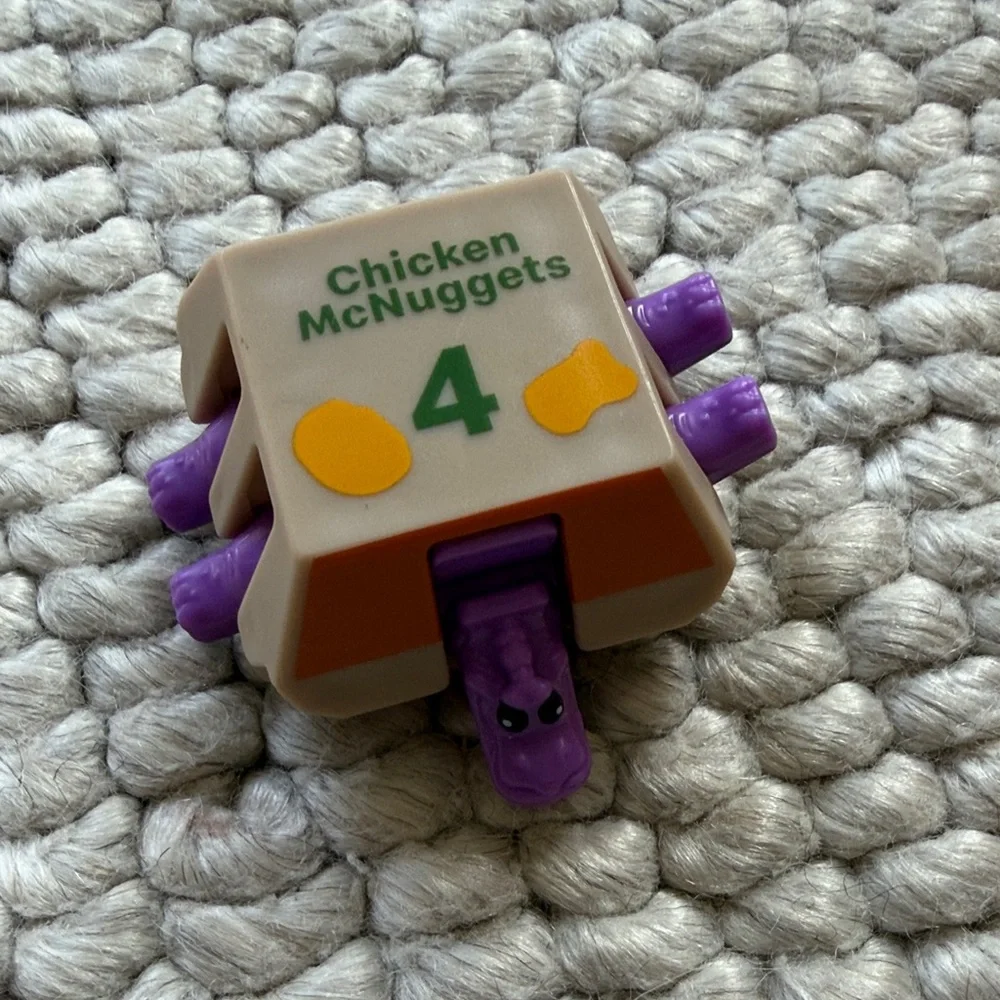 McDonald's Pumpkin Bucket and Nugget Box Toy - Orange and Gray